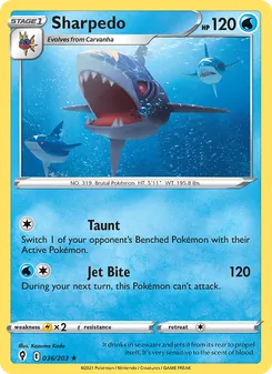 Sharpedo, Evolving Skies, no. 36