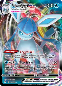 Glaceon VMAX, Evolving Skies, no. 41