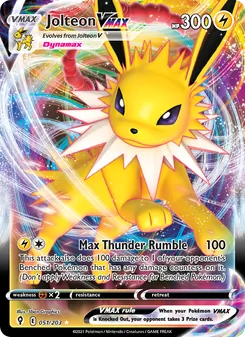 Jolteon VMAX, Evolving Skies, no. 51