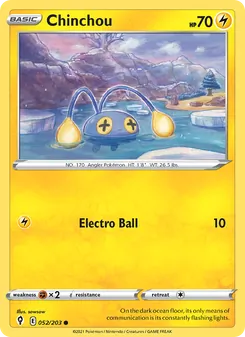 Chinchou, Evolving Skies, no. 52