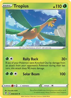 Tropius, Evolving Skies, no. 6