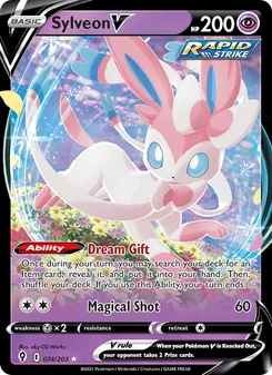 Sylveon V, Evolving Skies, no. 74