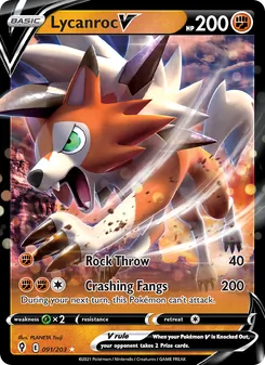 Lycanroc V, Evolving Skies, no. 91
