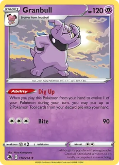 Granbull, Fusion Strike, no. 116