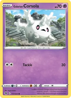 Galarian Corsola, Fusion Strike, no. 117