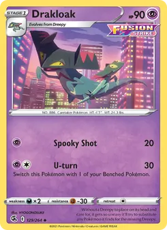 Drakloak, Fusion Strike, no. 129