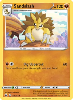 Sandslash, Fusion Strike, no. 132