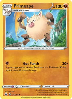 Primeape, Fusion Strike, no. 134