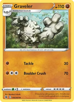 Graveler, Fusion Strike, no. 136