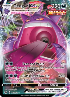 Gengar VMAX, Fusion Strike, no. 157