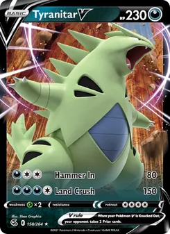 Tyranitar V, Fusion Strike, no. 158