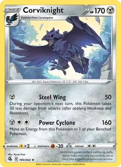 Corviknight, Fusion Strike, no. 190