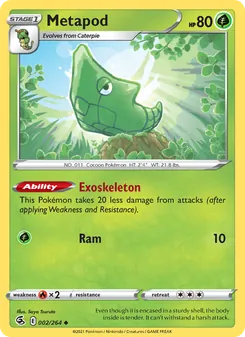 Metapod, Fusion Strike, no. 2