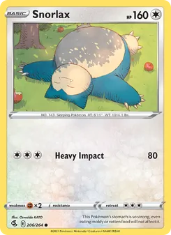Snorlax, Fusion Strike, no. 206