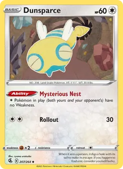 Dunsparce, Fusion Strike, no. 207