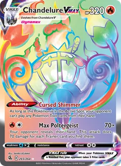 Chandelure VMAX, Fusion Strike, no. 265
