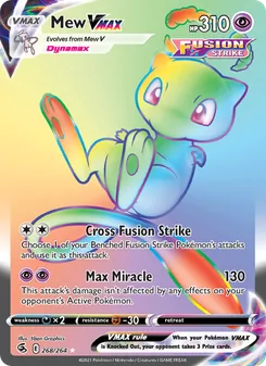 Mew VMAX, Fusion Strike, no. 268