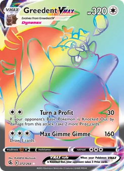 Greedent VMAX, Fusion Strike, no. 272