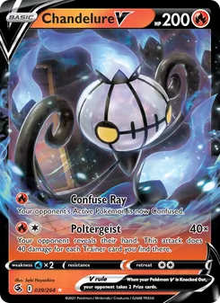 Chandelure V, Fusion Strike, no. 39