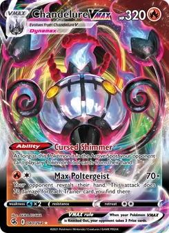 Chandelure VMAX, Fusion Strike, no. 40