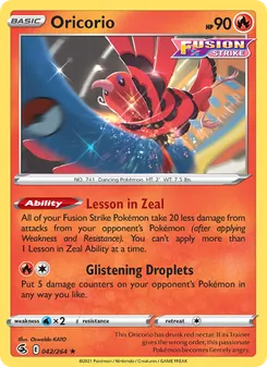 Oricorio, Fusion Strike, no. 42