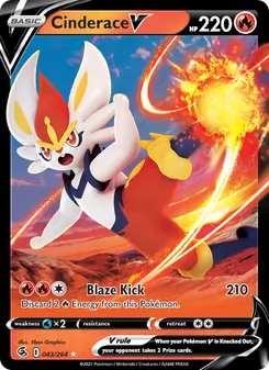 Cinderace V, Fusion Strike, no. 43