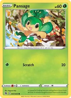 Pansage, Fusion Strike, no. 7