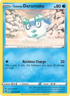 Galarian Darumaka, Fusion Strike, no. 71