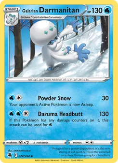 Galarian Darmanitan, Fusion Strike, no. 72