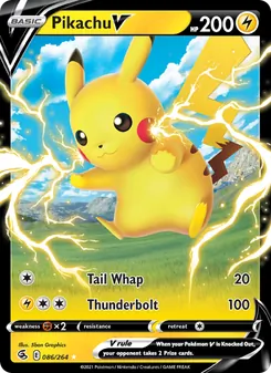 Pikachu V, Fusion Strike, no. 86