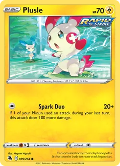 Plusle, Fusion Strike, no. 89