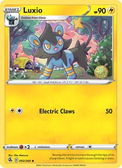 Luxio, Fusion Strike, no. 92