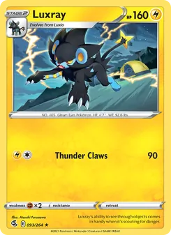 Luxray, Fusion Strike, no. 93