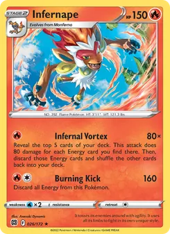 Infernape, Brilliant Stars, no. 026