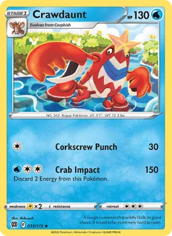 Crawdaunt, Brilliant Stars, no. 033