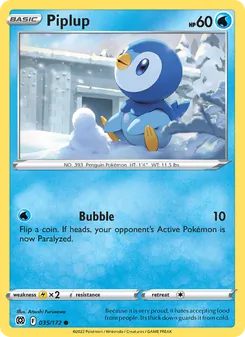 Piplup, Brilliant Stars, no. 035