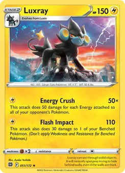Luxray, Brilliant Stars, no. 051