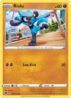 Riolu, Brilliant Stars, no. 078