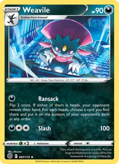 Weavile, Brilliant Stars, no. 087