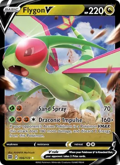 Flygon V, Brilliant Stars, no. 106
