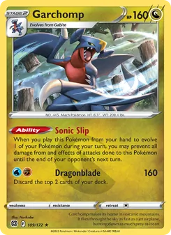 Garchomp, Brilliant Stars, no. 109