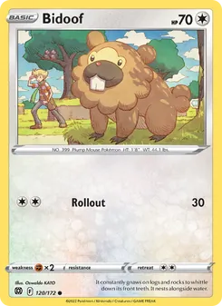 Bidoof, Brilliant Stars, no. 120
