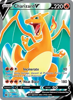 Charizard V, Brilliant Stars, no. 153