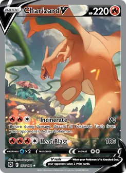 Charizard V, Brilliant Stars, no. 154