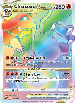 Charizard VSTAR, Brilliant Stars, no. 174