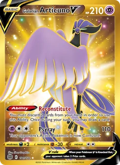 Galarian Articuno V, Brilliant Stars, no. 181