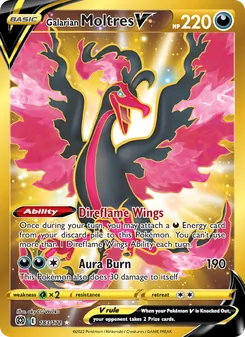 Galarian Moltres V, Brilliant Stars, no. 183