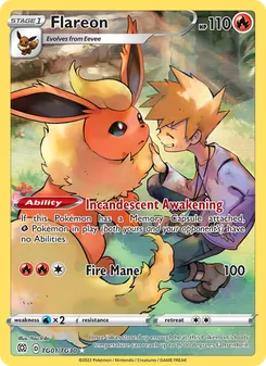 Flareon, Brilliant Stars Trainer Gallery, no. TG01