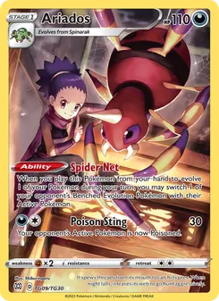 Ariados, Brilliant Stars Trainer Gallery, no. TG09