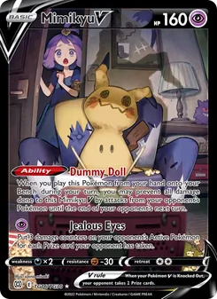 Mimikyu V, Brilliant Stars Trainer Gallery, no. TG16